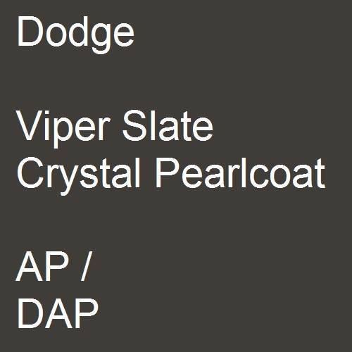 Dodge, Viper Slate Crystal Pearlcoat, AP / DAP.